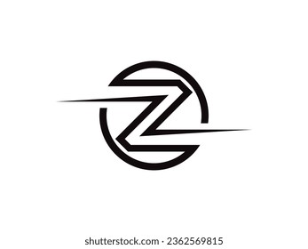 Letter Z digit 2 logo icon design template elements