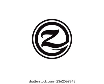 Letter Z digit 2 logo icon design template elements
