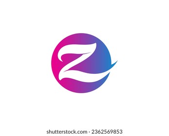 Elementos de la plantilla de diseño de iconos del logotipo del dígito Z 2