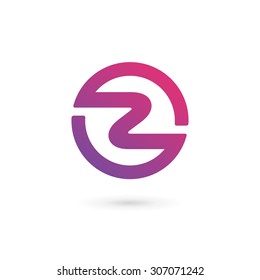 Letter Z digit 2 logo icon design template elements
