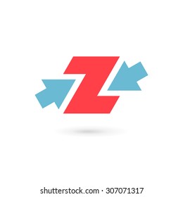 Letter Z digit 2 logo icon design template elements
