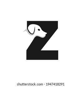 Letter Z Dog Logo Design Template Inspiration, Dog Vector, Initial Logo.