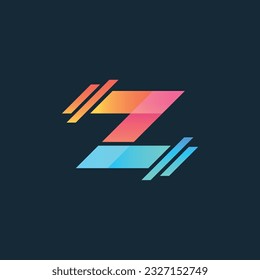 Letter Z with Dumbbell Fitness Logo Design Template