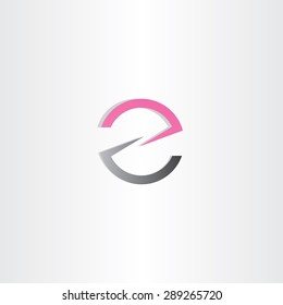 letter z or e logotype vector design