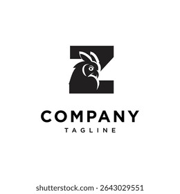 Letter Z Eagle Owl Logo Icon Vector