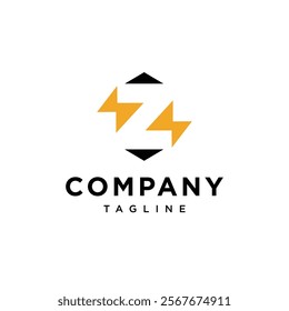 Letter Z Electrical Logo Icon vector