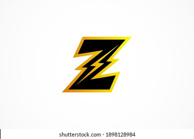 plantilla vectorial del logotipo de energía eléctrica de la letra z