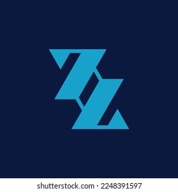 letter Z elegant connection logo