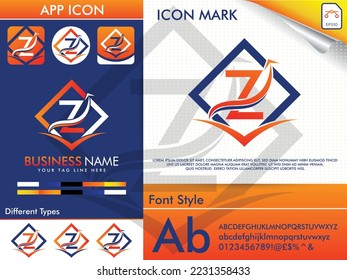 Letter Z finance logo premium vector