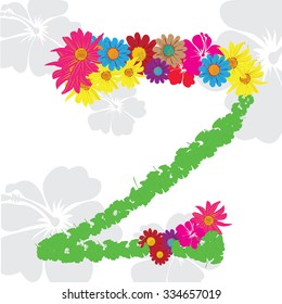 Letter z flower