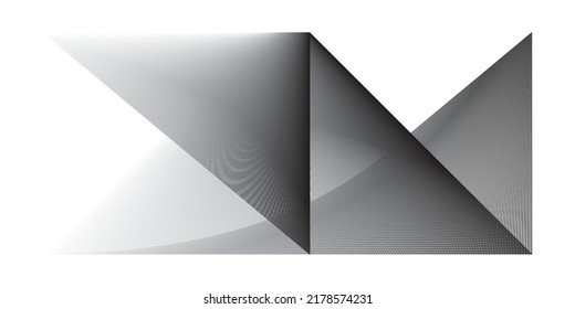 Letter Z flows into the letter N. Simple vector illustration, linear style