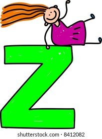 letter z girl