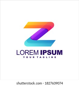 diseño de logotipo de gradiente de letra z