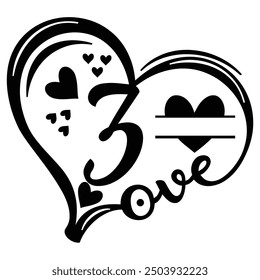 Letter Z with Heart Love Design - Romantic Alphabet Illustration for Valentine’s Day, Wedding, and Anniversary