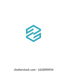 Letter Z hexagon logo design concept.