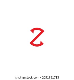 
letter Z hourglass simple vector logo symbol
