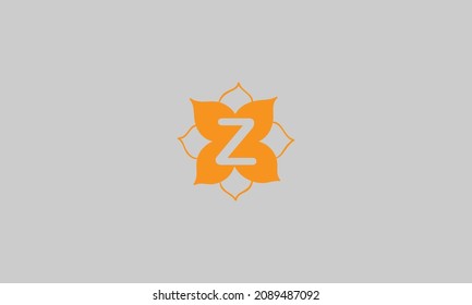 The letter Z icon design inside a flower