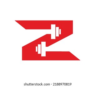 Letter Z With Icon GYM or FITNESS Logo Design