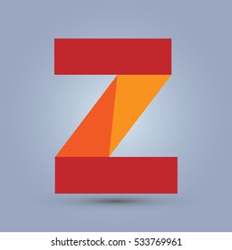 Letter Z icon and logo template. Flat design and elegant typographic.