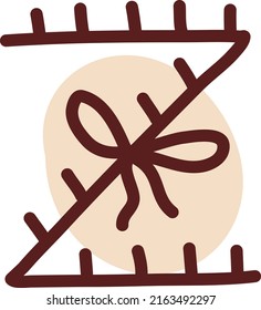 Letter Z, illustration, vector on a white background.