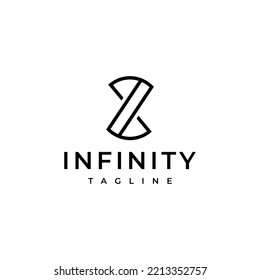 letter Z infinity vector logo design