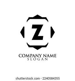 LETTER Z INITIAL LOGO, WITH BLACK COLOR