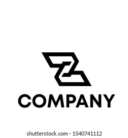 letter Z initial sign logo vector template 