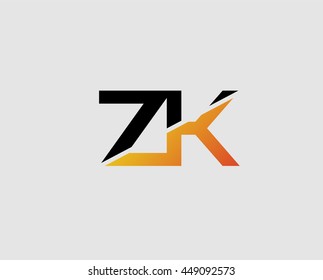 Letter Z and K logo
