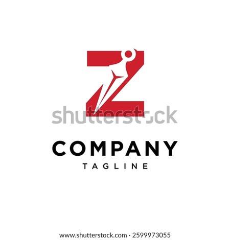 Letter Z kunai Logo Icon Vector