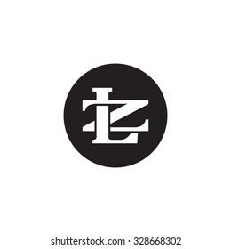 letter Z and L monogram circle logo