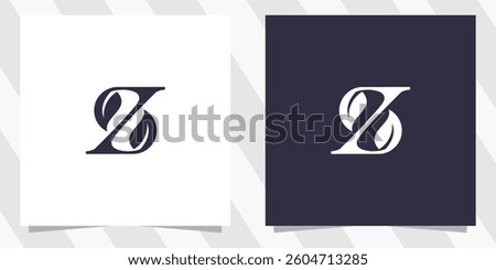 letter z with leaf logo design vector