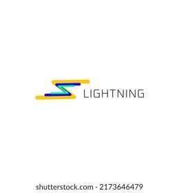 letter z lightning logo fast