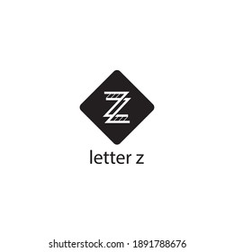 letter z line logo abstract template vector design