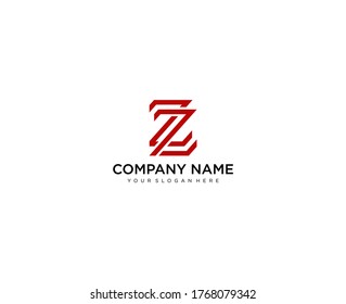 Letter Z line logo design. Linear creative minimal monochrome monogram symbol. Universal elegant vector sign design. Premium business logotype. Graphic alphabet symbol for corporate business identity