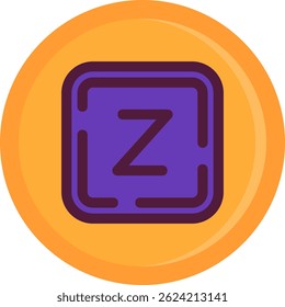 Letter z Line vector Icon Design