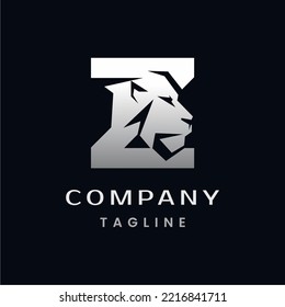 Logo-Design des Briefes Z-Lion