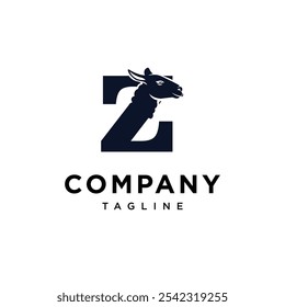 Letter Z Llama Logo icon vector