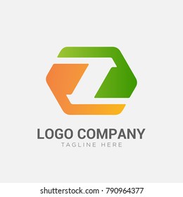 letter Z logo abstract