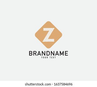 Letter Z logo abstract. simple elegant design