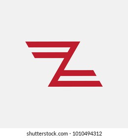 letter Z logo abstract, vector alphabet