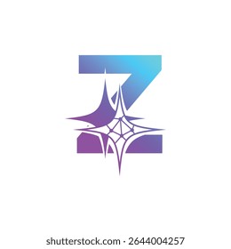 Letter Z logo, Z logo, AI logo set, modern and minimal design, tech-inspired, colorful icons and symbols, suitable for artificial intelligence, innovation, branding, startups, and digital identity.