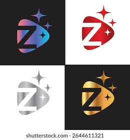 Letter Z logo, Z logo, AI logo set, modern and minimal design, tech-inspired, colorful icons and symbols, suitable for artificial intelligence, innovation, branding, startups, and digital identity.