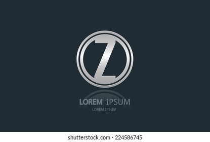 Letter Z logo. Alphabet vector logotype design.