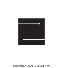 letter Z for logo black and white for illustration 