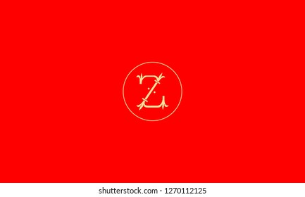 LETTER Z LOGO WITH CIRCLE FRAME FOR LOGO DESIGN OR ILLUSTRATION USE