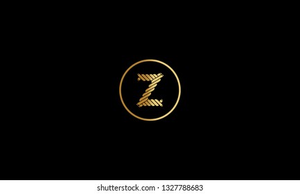 LETTER Z LOGO WITH CIRCLE FRAME FOR LOGO DESIGN OR ILLUSTRATION USE