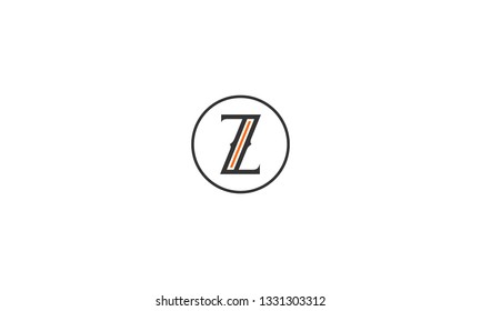 LETTER Z LOGO WITH CIRCLE FRAME FOR LOGO DESIGN OR ILLUSTRATION USE