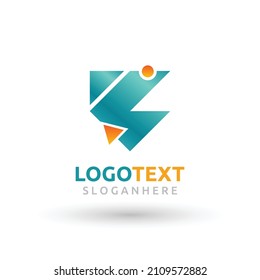 letter Z logo, colorful letter logo, abstract logo, Z geometric shape logo