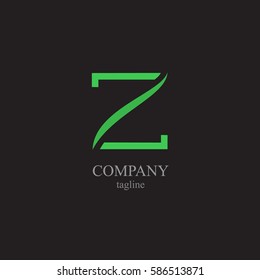 The letter Z for the logo of the company. Vector illustration of the alphabet