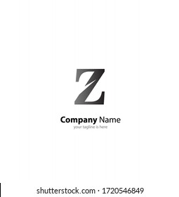 letter Z logo concept with white background